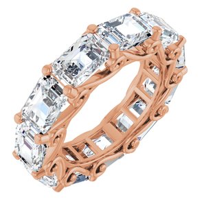 14K Rose Gold 6 3/4 CTW Lab-Grown Diamond Eternity Band