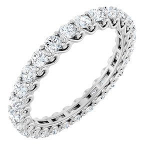 Platinum 1 7/8 CTW Natural Diamond Eternity Band