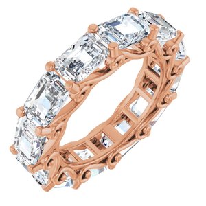 14K Rose Gold 7 1/2 CTW Natural Diamond Eternity Band