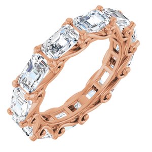 14K Rose Gold 4 3/4 CTW Natural Diamond Eternity Band