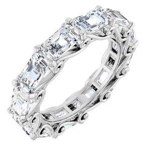 Platinum 4 3/4 CTW Natural Diamond Eternity Band