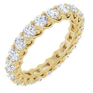 14K Yellow Gold 2 1/8 CTW Natural Diamond Eternity Band