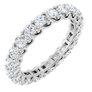 Platinum 2 1/5 CTW Natural Diamond Eternity Band