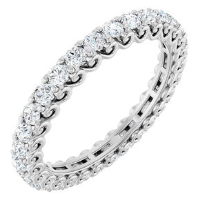 Platinum 1 CTW Lab-Grown Diamond Eternity Band