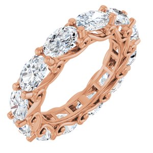 14K Rose Gold 4 3/4 CTW Natural Diamond Eternity Band