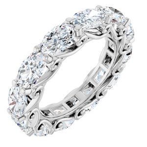 Platinum 4 3/4 CTW Natural Diamond Eternity Band
