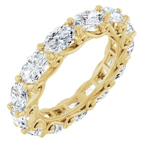 14K Yellow Gold 5 CTW Natural Diamond Eternity Band
