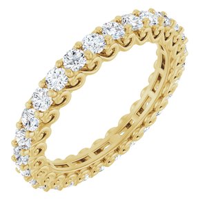 14K Yellow Gold 1 CTW Natural Diamond Eternity Band