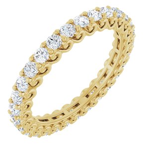 14K Yellow Gold 1 CTW Lab-Grown Diamond Eternity Band