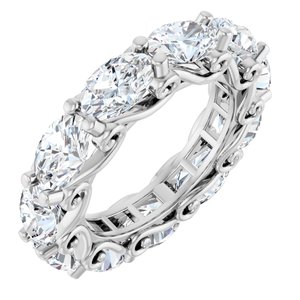 Platinum 4 1/3 CTW Natural Diamond Eternity Band