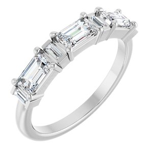 Platinum 1 1/2 CTW Natural Diamond Anniversary Band