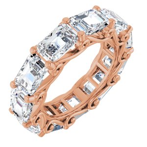 14K Rose Gold 6 3/4 CTW Natural Diamond Eternity Band