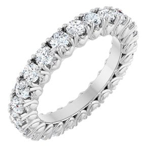 Platinum 1 1/5 CTW Lab-Grown Diamond Eternity Band Size 4.5