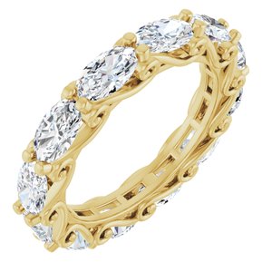 14K Yellow Gold 3 CTW Natural Diamond Eternity Band