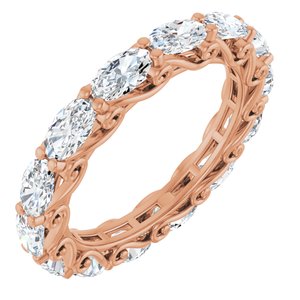 14K Rose Gold 3 1/2 CTW Natural Diamond Eternity Band