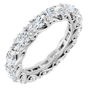14K White Gold 3 1/4 CTW Natural Diamond Eternity Band
