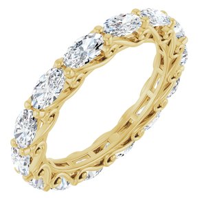 14K Yellow Gold 3 1/2 CTW Natural Diamond Eternity Band