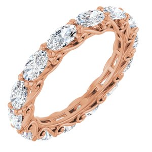 14K Rose Gold 3 1/2 CTW Natural Diamond Eternity Band