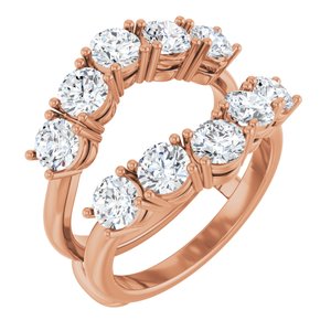 14K Rose Gold 2 1/2 CTW Natural Diamond Ring Guard