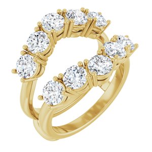 14K Yellow Gold 2 1/2 CTW Lab-Grown Diamond Ring Guard