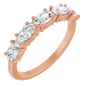 14K Rose Gold 9/10 CTW Lab-Grown Diamond Anniversary Band