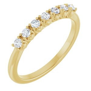 14K Yellow Gold 1/5 CTW Natural Diamond Anniversary Band