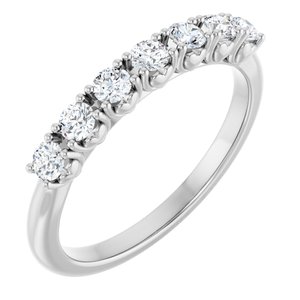 14K White Gold 3/8 CTW Lab-Grown Diamond Anniversary Band