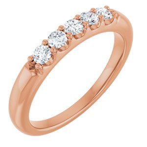 14K Rose Gold 1/3 CTW Lab-Grown Diamond Anniversary Band
