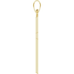 14K Yellow Gold Cross Pendant