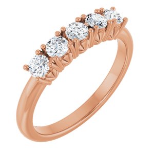 14K Rose Gold 1/2 CTW Lab-Grown Diamond Anniversary Band