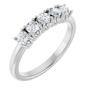 Platinum 1/2 CTW Lab-Grown Diamond Anniversary Band