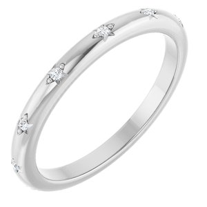 Platinum .06 CTW Lab-Grown Diamond Anniversary Band