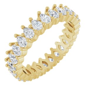 14K Yellow Gold 2 CTW Lab-Grown Diamond Eternity Band Size 4.5