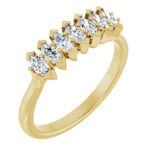 14K Yellow Gold 1/2 CTW Natural Diamond Anniversary Band