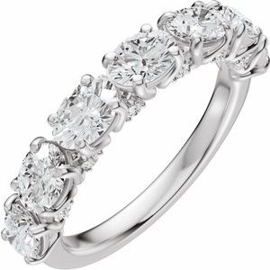 Platinum 1 7/8 CTW Natural Diamond Anniversary Band