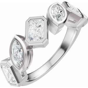 Platinum 1 3/4 CTW Natural Diamond Anniversary Band
