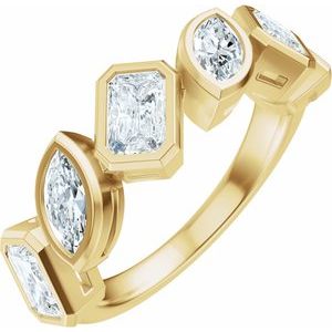 14K Yellow Gold 1 3/4 CTW Lab-Grown Diamond Anniversary Band