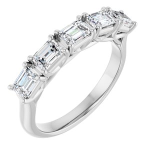 Platinum 1 1/4 CTW Natural Diamond Anniversary Band