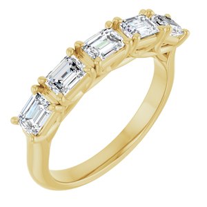 14K Yellow Gold 1 1/4 CTW Natural Diamond Anniversary Band