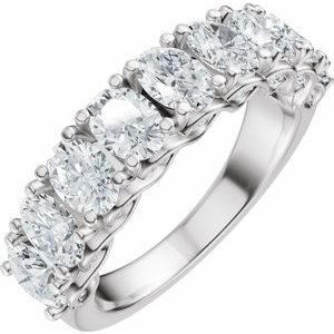 14K White Gold 2 1/3 CTW Natural Diamond Anniversary Band