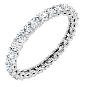 14K White Gold 1 1/4 CTW Natural Diamond Eternity Band