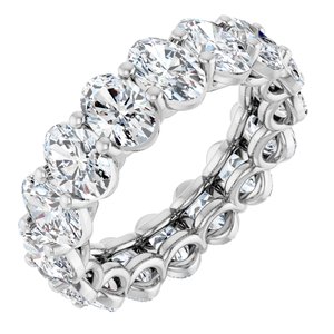 Platinum 6 3/8 CTW Lab-Grown Diamond Eternity Band