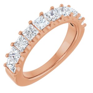 14K Rose Gold 1 5/8 CTW Natural Diamond Anniversary Band