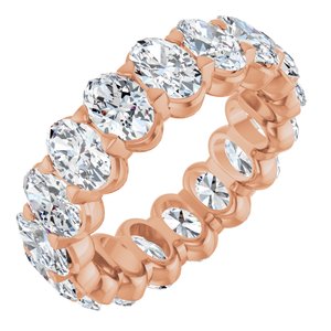 14K Rose Gold 6 3/4 CTW Lab-Grown Diamond Eternity Band Size 7.5