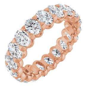 14K Rose Gold 4 3/4 CTW Natural Diamond Eternity Band Size 8