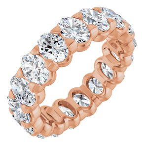14K Rose Gold 4 1/3 CTW Lab-Grown Diamond Eternity Band Size 5