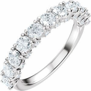 Platinum 1 1/5 CTW Lab-Grown Diamond Anniversary Band