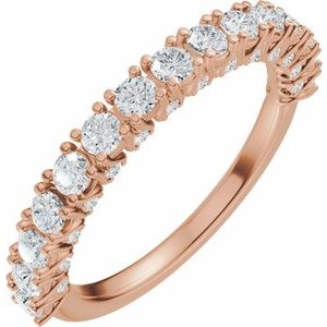 14K Rose Gold 7/8 CTW Lab-Grown Diamond Anniversary Band