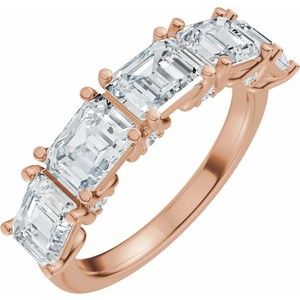 14K Rose Gold 2 7/8 CTW Lab-Grown Diamond Anniversary Band