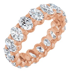 14K Rose Gold 4 1/2 CTW Natural Diamond Eternity Band Size 6.5